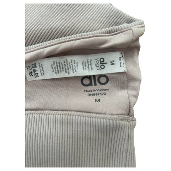 ALO Yoga Emulate Bra Silver Cloud Ribbed Crossback M - Picture 5 of 8